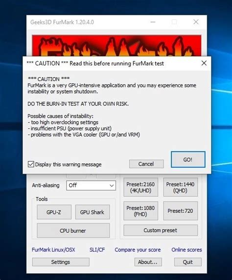 Descargar FurMark 1.20 para PC Gratis