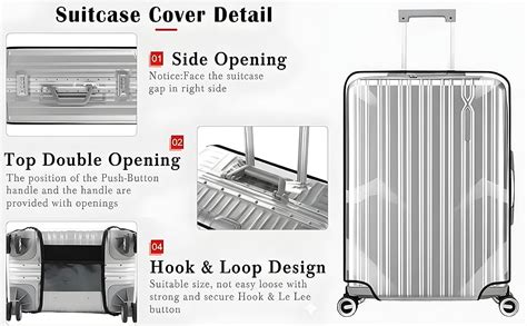 Buy Rywell Combo of 3 Trolley Bag Cover Waterproof, Dustproof Durable ...