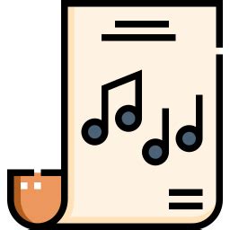 Music sheet - Free education icons