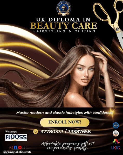 New Class Schedule for UK Diploma in Beauty Care (Hairstyling & Cutting ...