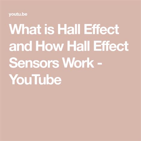 Image result for Hall Effect Tutorial