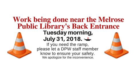Copy of Alert | Melrose Public Library