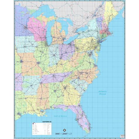 Printable Eastern United States Map