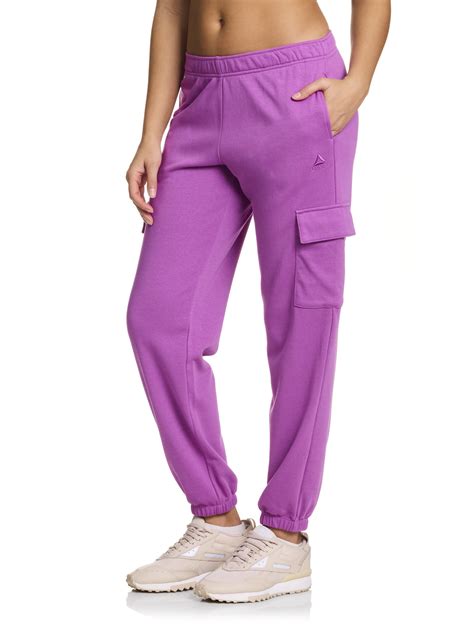 Reebok Women's Cargo Joggers with Pockets, Cotton Blend, Sizes XS-XXXL ...