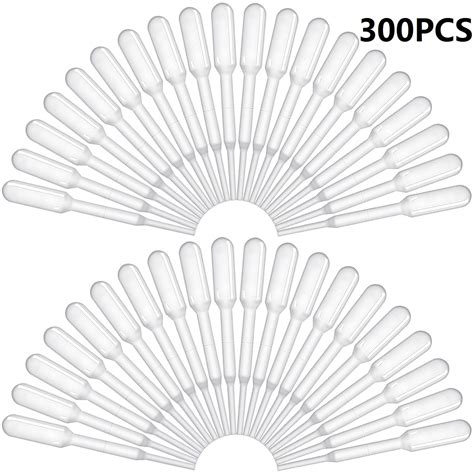 Buy URBEST Transfer Pipettes 300PCS 3ml Liquid Dropper Plastic Pasteur ...