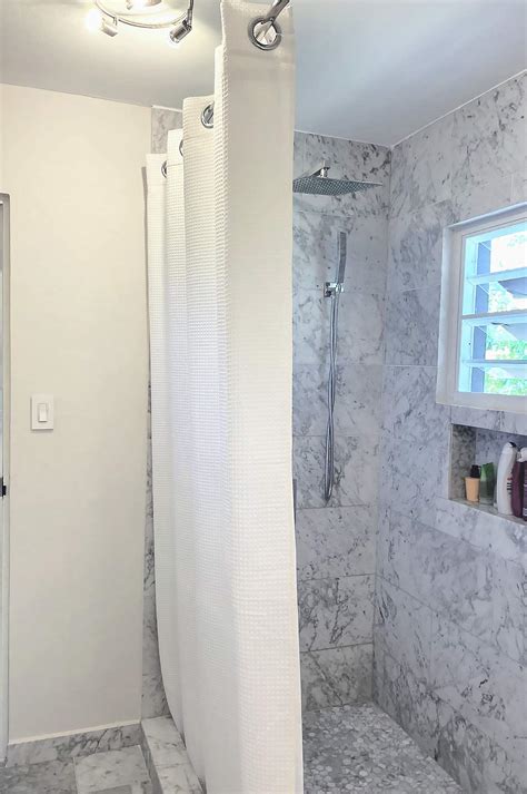 Walk In Shower With Curtain