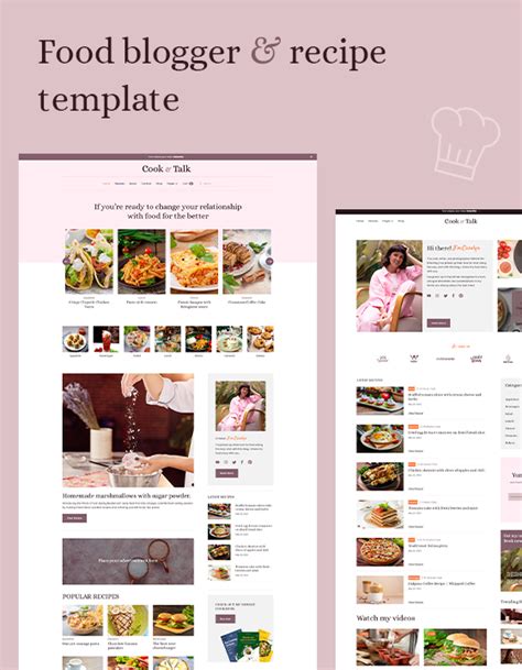 Image result for Bootstrap 4 Recipes Template