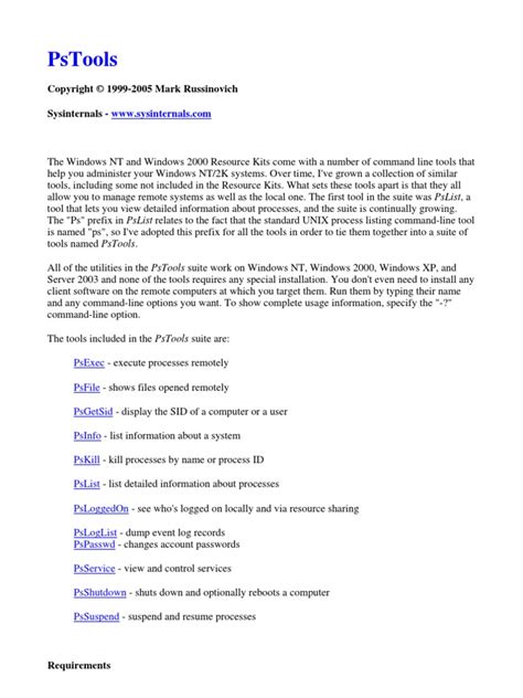 Image result for PsTools Tutorial