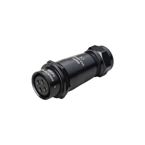 WEIPU SA2011/S2B-1 Push-pull 2 pole connector Female 8-12mm solder Black