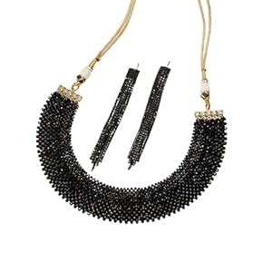 Women's Beads Crystal Choker Mat Design Multi Layered Traditional ...