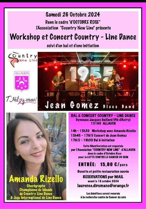 Concert, bal et stage de danse country line dance, Complexe Sportif J ...