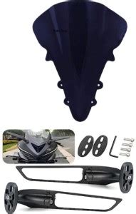 Gogna Mart Wing Side Mirror Adjustable, RotatVisor Black for Yamaha R15 ...