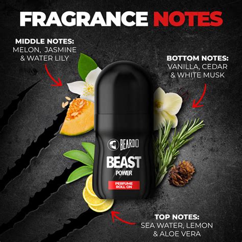 Beardo Beast Power Perfume Roll On | Pocket Long-Lasting Perfume for ...