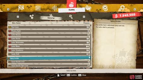 Spicy Urchin - One Piece Odyssey Database | Gamer Guides®
