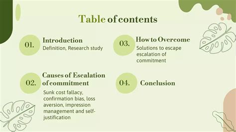 Escalation of commitment | PPTX