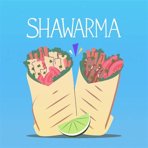 Hand drawn flat design turkish food illustration | Free Vector