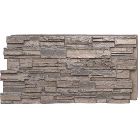Ekena Millwork 48 5/8"W x 24 3/4"H x 1 1/4"D Cascade Stacked Stone ...
