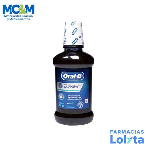 ORAL-B ENJUAGUE BUCAL P/GINGIVITIS SABOR MENTA 350ML LAB P&G | Website MC&M