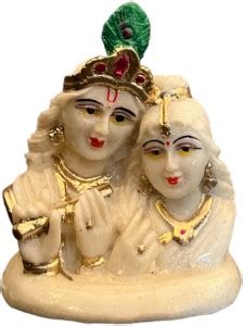 YAVASHU Radha Krishna Idol For Car Dashboard Decorative Showpiece - 7. ...