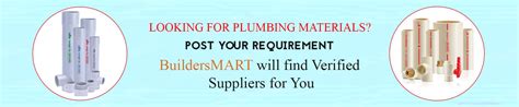 Buy Plumbing Materials at Best Rates Online in Hyderabad -BuildersMART