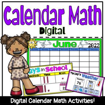 Image result for Math Calendar Kinder