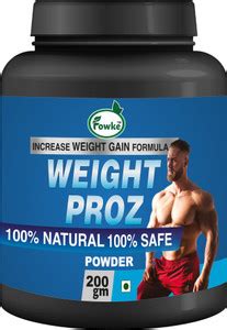 Fowke Weight Proz Weight Gain Powder/ Heavy Mass Gainer Protein Powder ...