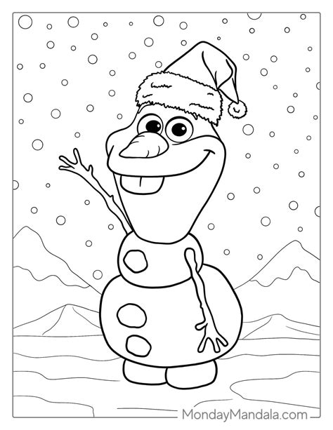 28 Olaf Coloring Pages (Free PDF Printables)