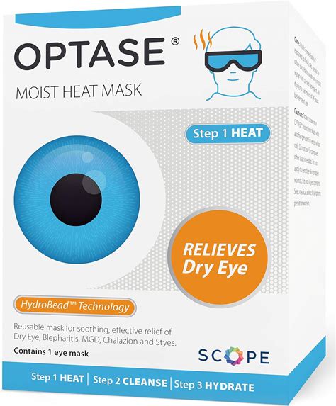 Amazon.com: Optase Moist Heat Eye Mask for Dry Eyes - Dry Eye Mask with ...