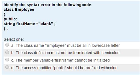 Image result for Syntax Error Public Class