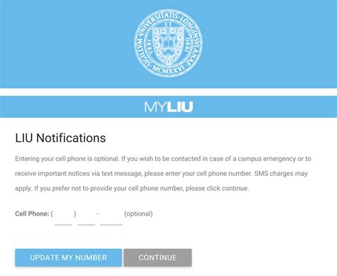 Activate MyLIU – LIU Information Technology