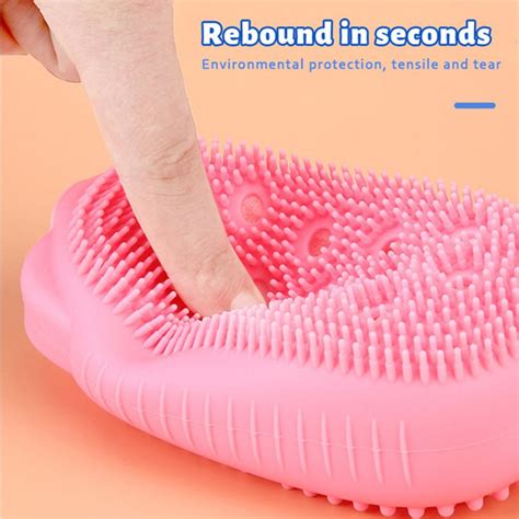 1448 Silicone Bubble Bath SPA Super Soft Body Scrubbing Brush - DeoDap