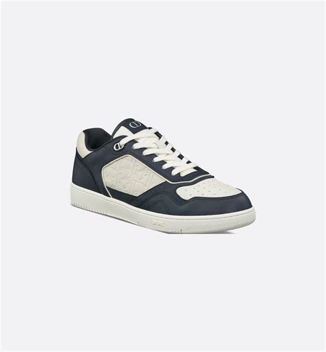B27 Uptown Low-Top Sneaker Navy Blue, Dior Gray and White Grained ...