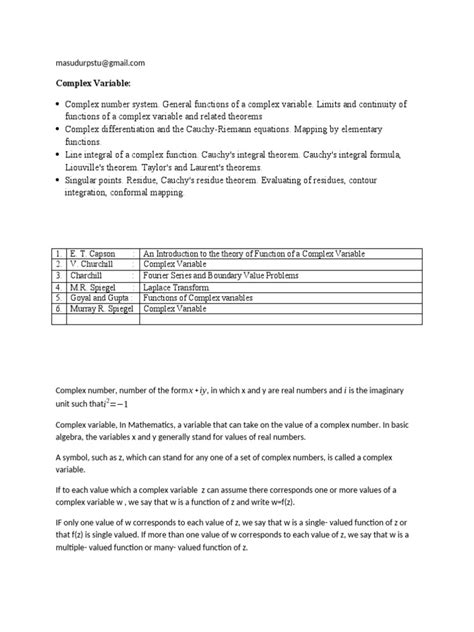 Image result for Complex Variable Mapping Example