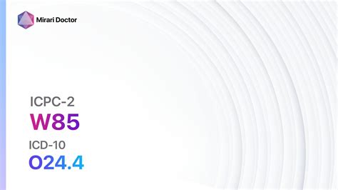W85 Gestational diabetes (ICD-10:O24.4)