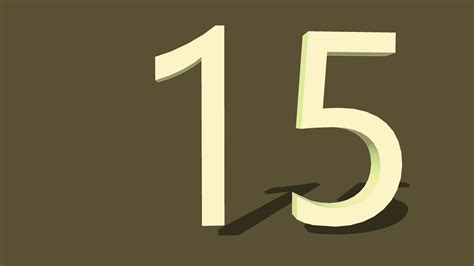 My Favorite Number Is Number 15 Series 015 Fifteen Graphic Art Mixed ...
