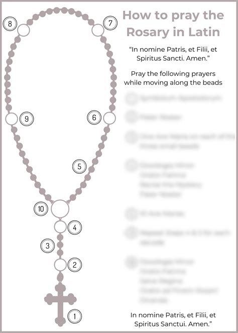 How to Pray the Rosary in Latin - Etsy