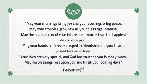 18 Irish Wedding Blessings Your Guests Will Adore