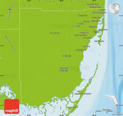 Miami Dade County Fl Map