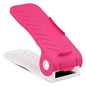 SpaceOrganizer Adjustable Shoe Slots Organizer Space Saver Double Deck ...