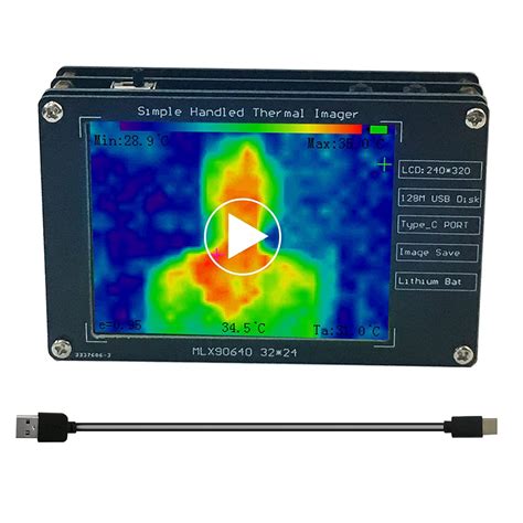 Tuidudi Mlx90640 Infrared Thermal Imager Portable Infrared Thermal ...