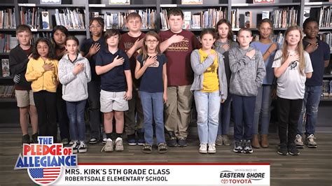PLEDGE OF ALLEGIANCE - Mrs. Kirk's 5th Grade Class - Robertsdale ...