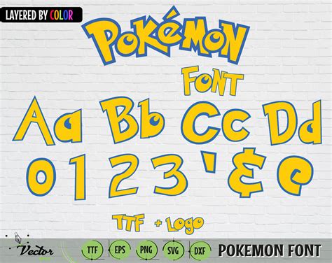 Pokemon Color Font