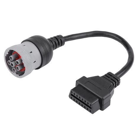 Buy Truck 6 Pin to 16 Pin Adapter Cable, Yctze Truck Diagnose Interface ...