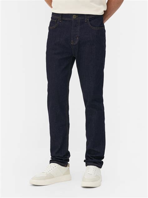 Mens Indigo Mid-Rise Slim Fit Jeans | Primark