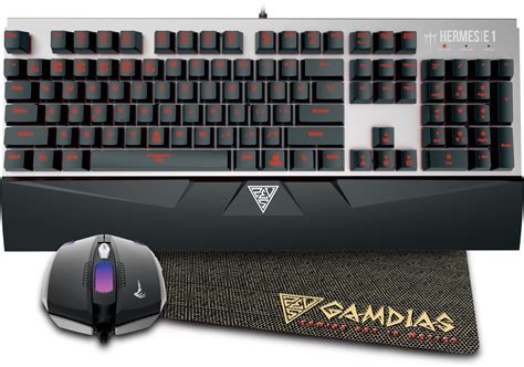Gamdias Hermes E1 Mechanical Gaming Keyboard with Demeter E2 Optical ...