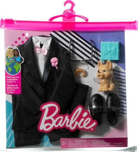 Barbie Fashions Ken Doll Clothing, Groom with Tuxedo, Puppy and ...