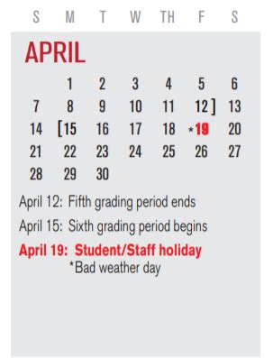 Shugart Elementary - School District Instructional Calendar - Garland ...