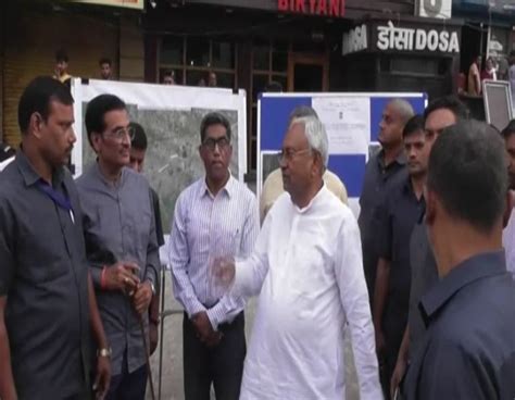 Bihar CM Nitish Kumar inspects Anisabad-Phulwari AIIMS elevated four ...
