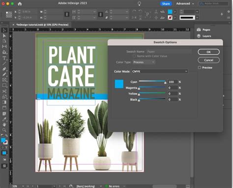 Image result for InDesign Paper Color