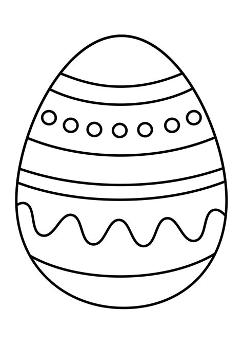 Printable Easter Egg Template and Colouring Page PDF | Easter egg ...